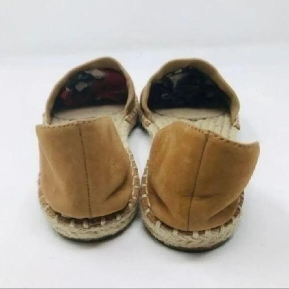 Eileen Fisher womans espadrille slide on 7 BoxP Brown suede flats Bohemian